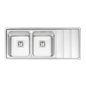 سینک ظرفشویی تو کار چپ مدل PS-1221 پرنیان PARNIAN STEEL